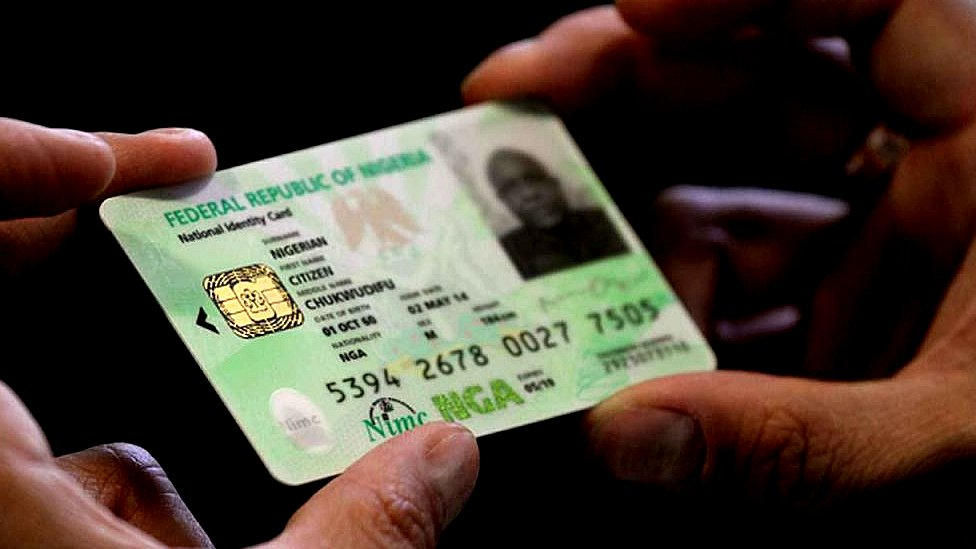 Illustrative Nigerian digital identity card and mobile identity view